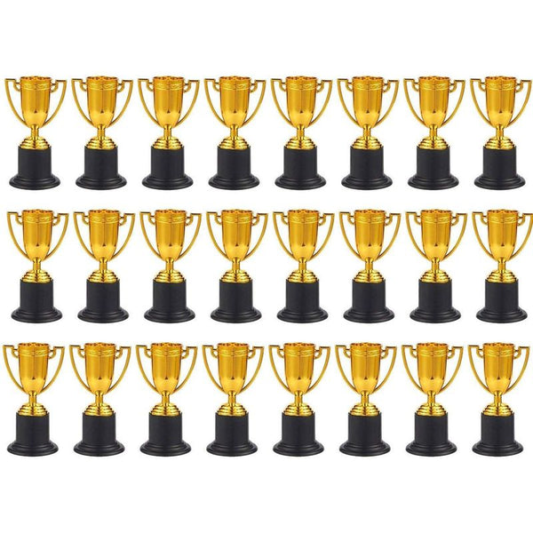 Gold Trophy Cups for Award Competitions, Sports Tournaments (2 x 4 x 2 In, 24 Pack)