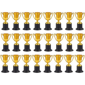 Gold Trophy Cups for Award Competitions, Sports Tournaments (2 x 4 x 2 In, 24 Pack)