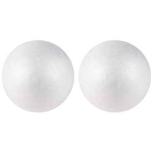 Foam Balls for Kid's Arts and Crafts, DIY Projects (6 In, 2 Pack)