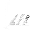 Juvale House Flag Pole Kit, Outdoor Wall Mounted Metal Flag Holder and Pole Set (6 Feet)