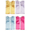 Juvale Princess Gloves for Little Girls Dress Up (4 Pairs)