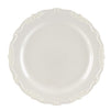 Wedding Dinnerware, Cream Plastic Plates for Parties, Birthdays (9 x 9 In, 25 Pack)