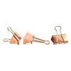 Rose Gold Paper Binder Clips (1 in, 50 Pack)