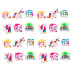 Rainbow Unicorn Toy Rings - 24-Pack Silicone Rubber Play Rings for Girls, Assorted Unicorn Themed Party Supplies Favors Accessories, Ideal for Fantasy Parties, Magical Birthdays, Game Prizes