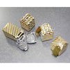 36 Pack Small Paper Treat Boxes, Metallic Gold Party Supplies (2 x 2 x 2 In)