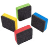 Mini Square Whiteboard Erasers, Face Design (4 Colors, 24 Pack)