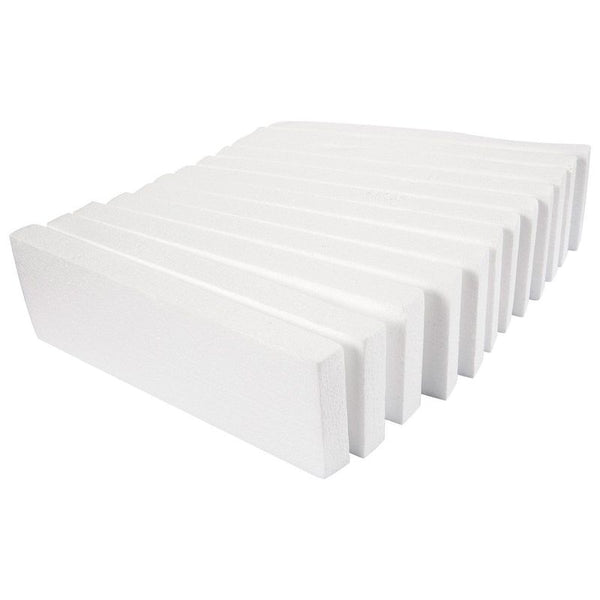 Juvale Foam Rectangle Blocks for Crafts (12 x 4 x 1 in, 12 Pack)