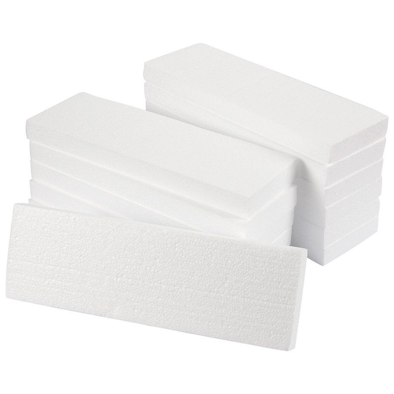 Juvale 12-Pack Foam Blocks for Crafts, Polystyrene Brick Rectangles for  Sculpting, Floral Arrangements, White, 4 x 4 x 2 in in 2023