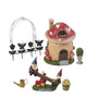 Mini Garden Gnome Fairy Village Statue Set, Whimsical Home Decor (7 Piece Set)