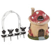 Mini Garden Gnome Fairy Village Statue Set, Whimsical Home Decor (7 Piece Set)