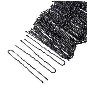 Juvale Hair Pins - 640-Count U-Shaped Hairpins Bun Bobby Pins Hair Clips for Updo Hairstyles Hair Styling Accessories Black 2 Inches