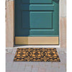 Welcome Mat for Front Door, Talavera Floral Natural Coir Doormat (30 x 17 in)