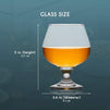 Whiskey Glass Set for Bourbon, Cognac, and Spirits (13 oz, 4 Pack)