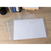 Pack of 25 Clear Document Folders - Plastic Envelope Folders for Holding A4 Documents, 12.5 x 9 Inches