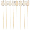 120 Pack Wood Pineapple Picks, Tropical Hawaiian Cocktail Party Skewers (5.5 In)