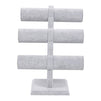 Velvet Jewelry Display Stand, 3 Tier (12 x 9.5 x 5.5 in.)