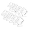 Coin Display Stand - Set of 10 3D Floating Frame Suspension Holder for AA Medallions, Challenge Coins, Chip, Jewelry 2.75 x 2.75 x 0.75 inches (White)