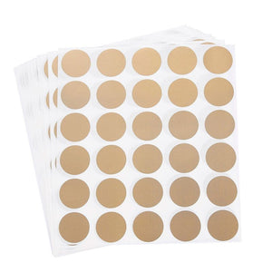 Scratch-Off Stickers - 510-Pack Round Sticker Labels, Self-Adhesive Peel and Stick DIY Circle Labels for Wedding Games, Fundraisers, Promotions, Gold, 1-Inch Diameter