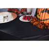 Stretch Tablecloth - Table Covers for 6 ft. Rectangular Tables - Perfect for Folding Tables, Banquets, Trade Shows, Weddings, Parties, DJ | Black