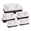 Juvale Woven Storage Baskets, Decorative Storage Bins (5-Pack)