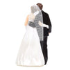 Juvale Wedding Cake Toppers - Bride Groom Cake Topper Figurines Holding Just Married Board - Fun Cake Topper for Wedding, Decorations, and Gifts - 3.3 x 5.8 x 2.25 Inches