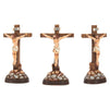 Juvale Religious Statues - 3-Pack Jesus Cross Crucifix Figurines - Holy Catholic Crosses, Resin Figures of Christ's Crucifixion - 1.7 x 3.6 x 1.25 Inches