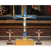 Juvale Religious Statues - 3-Pack Jesus Cross Crucifix Figurines - Holy Catholic Crosses, Resin Figures of Christ's Crucifixion - 1.7 x 3.6 x 1.25 Inches