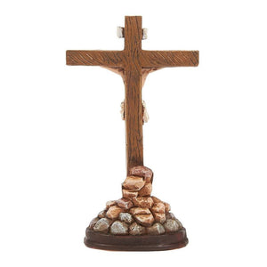 Juvale Religious Statues - 3-Pack Jesus Cross Crucifix Figurines - Holy Catholic Crosses, Resin Figures of Christ's Crucifixion - 1.7 x 3.6 x 1.25 Inches