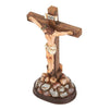 Juvale Religious Statues - 3-Pack Jesus Cross Crucifix Figurines - Holy Catholic Crosses, Resin Figures of Christ's Crucifixion - 1.7 x 3.6 x 1.25 Inches