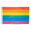 Rainbow Flag for Gay Pride with Brass Metal Grommets (3 x 5 Ft)