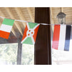 Juvale 100-Piece International Flags - 80-Feet Small Country Flags Banner of The World - Multi-Cultural Party Hanging Decorations, 100 Different Assorted Countries, 5.2 x 9.2 inches Each Flag