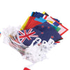 Juvale 100-Piece International Flags - 80-Feet Small Country Flags Banner of The World - Multi-Cultural Party Hanging Decorations, 100 Different Assorted Countries, 5.2 x 9.2 inches Each Flag