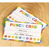 Juvale Rainbow Punch Card for Classroom Kids Rewards (3.5 x 2 in, 60-Pack)