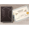 Ivory Award Certificate Paper with Silver Foil Border for Graduation Ceremony (8.5 x 11 In, 50 Pack)