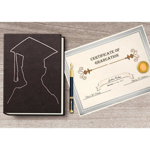 Ivory Award Certificate Paper with Silver Foil Border for Graduation Ceremony (8.5 x 11 In, 50 Pack)