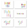 Blank Thank You Cards with White Envelopes, 6 Colorful Designs (4 x 6 In, 48 Pack)