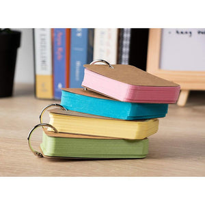 Colored Flash Cards with Binder Rings (2.2 x 3.5 in, 400 Pack)