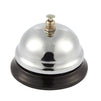 4 Pack Call Bell for Service, Hotel Front Desk (Small, Silver, 2.5 x 2.5 x 2 in.)