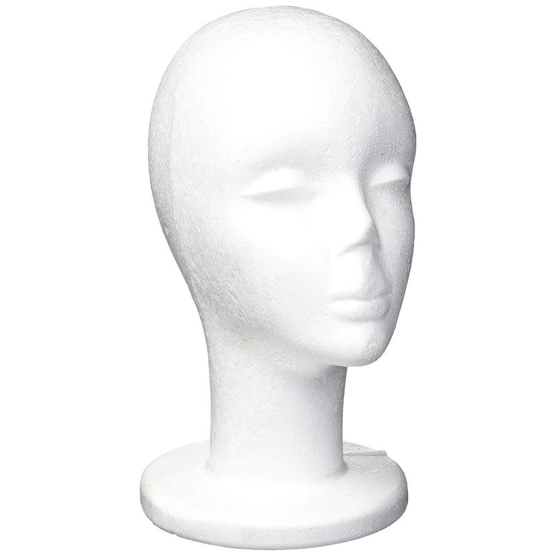 Styrofoam Mannequin Head Smoothfoam Wig Head 