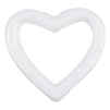 White Foam Hearts for DIY Crafts Supplies, Valentine's Décor (5.2 x 5 in, 24 Pack)