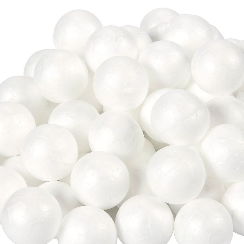 Juvale 4 Inch Foam Balls For Crafts - 12 Pack Round White