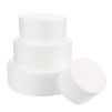 4 Pieces Round Foam Cake Dummies, 16 Inches Tall