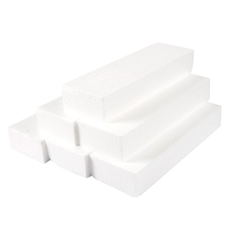 Juvale Foam Rectangle Blocks, Arts and Crafts Supplies (12 x 4 x 2 in,  6-Pack)