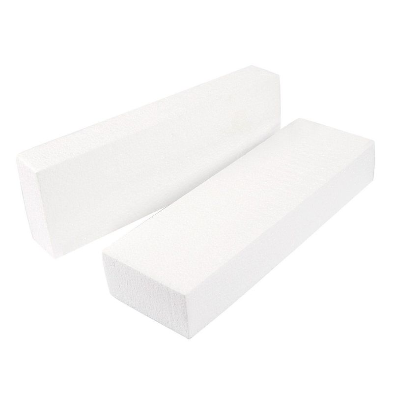 Foam Rectangle Blocks, Arts and Crafts Supplies (12 x 4 x 2 In, 6-Pack)