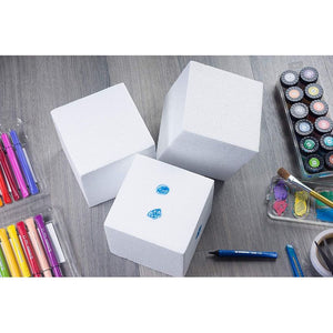 Foam Cubes for DIY Crafts (6x6x6 Inches, 4 Pack)