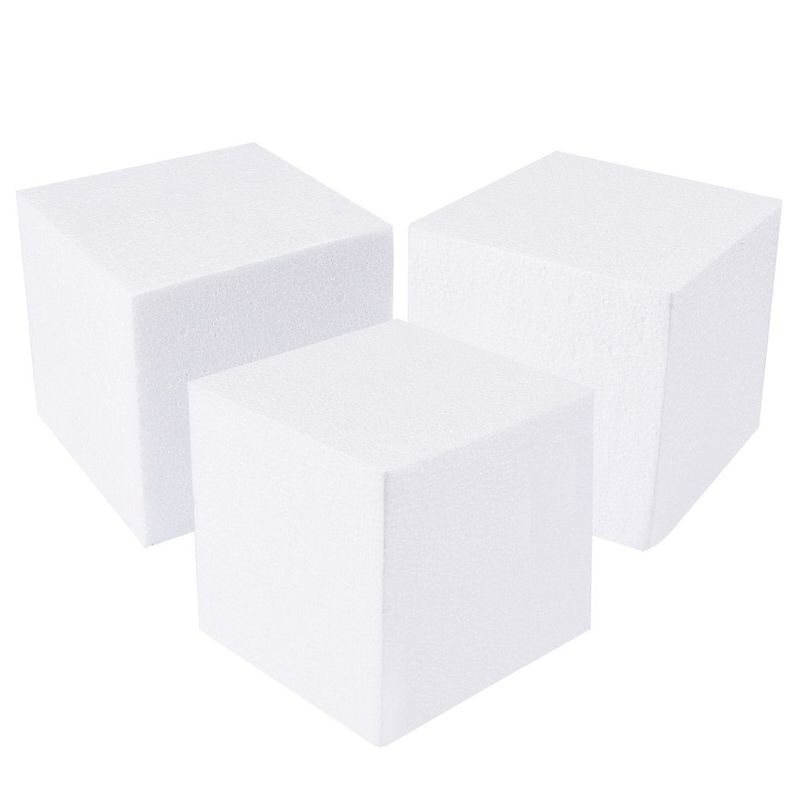 6 Pack Foam Cube Squares For Crafts - Polystyrene Blocks For DIY, Floral  Arrangements, Arts Supplies (4 X 4 X 4 In, White)