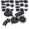 Juvale 60-Pack Writable Chalkboard Photo Booth Props for Weddings and Parties, Assorted