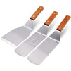 Juvale Griddle Spatula Set for Flat Tops - Restaurant Quality Cooking Utensils - Stainless Steel, Set of 3