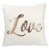 Juvale Throw Pillow Covers - 4-Pack Decorative Couch Pillow Cases Live Laugh Love Dream Rose Gold Prints Girls, Home DecorCushion Covers, White, 17 x 17 inches