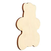 Juvale Wood Bear for Crafts, Unfinished Wooden Cutouts Teddy Bears (3.7 x 3.5 in, 24, 24 Pack)